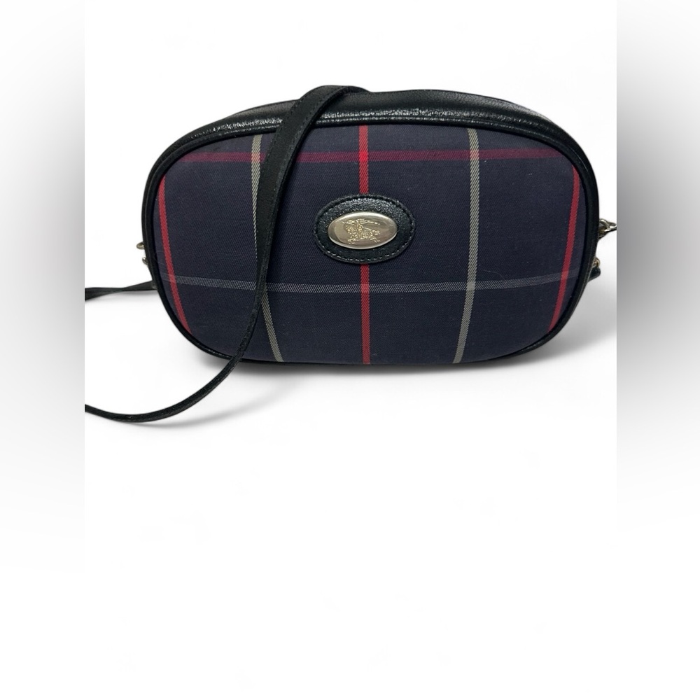 Authentic Burberry’s Rare Vintage Plaid Blue Crossbody